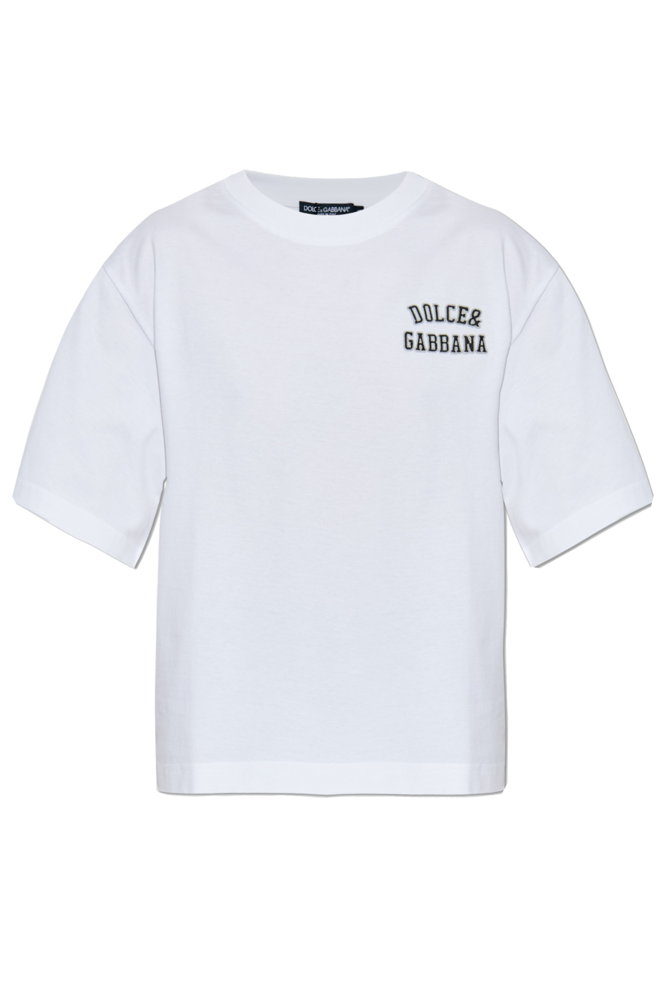 春❣️DOLCE & GABBANA ホワイト Tシャツ White T-shirt with logo Dolce & Gabbana - Vitkac France